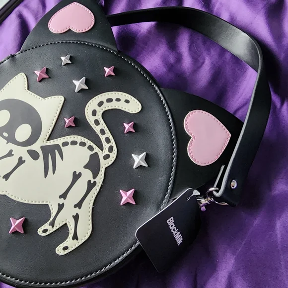 Blackmilk Skelecats Handbag - Picture 4 of 6